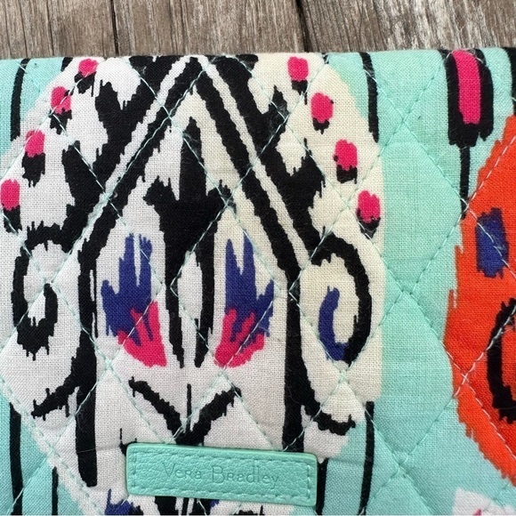 GUC Vera Bradley All in One/ Three in One Trifold Wristlet Pueblo Teal P… - Picture 11 of 13